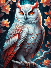 Broderie Diamant - Chouettes et Hiboux Majestueux  6
