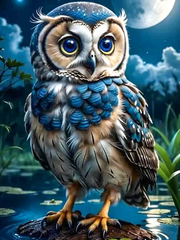 Broderie Diamant - Chouettes et Hiboux Majestueux  5