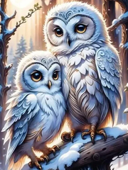 Broderie Diamant - Chouettes et Hiboux Majestueux  7