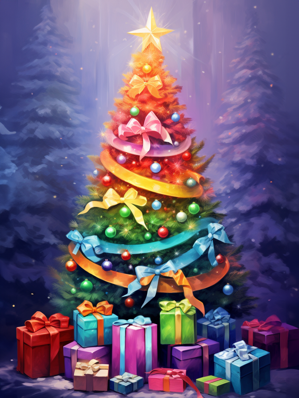 Broderie Diamant - Sapins de Noël 1