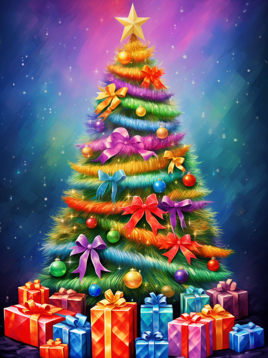 Broderie Diamant - Sapins de Noël 8