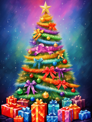 Broderie Diamant - Sapins de Noël 8