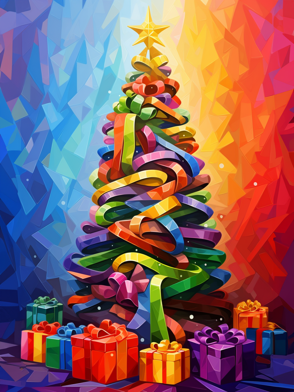 Broderie Diamant - Sapins de Noël 9