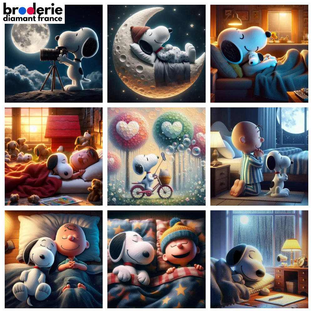 Broderie Diamant - Snoopy 2
